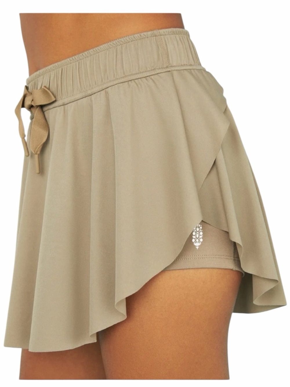 Free People FP Movement On Point Skort in Mushroom